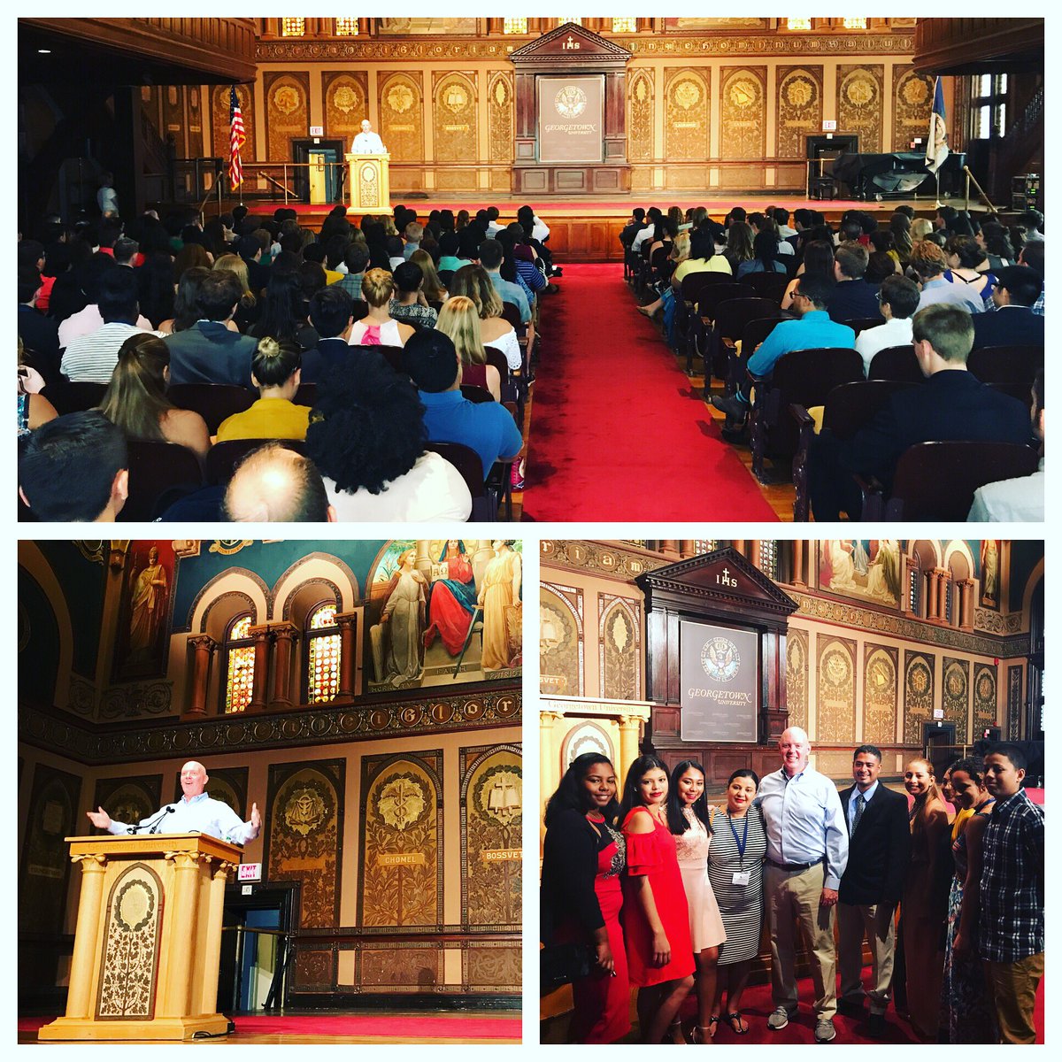 CovenantHouse's tweet photo. "Rising in defense of human dignity is the high commission of our lives. We are here 2 love 1 another." @CovHousePrez at @Georgetown #NJSLC https://t.co/zk3xyVuceN