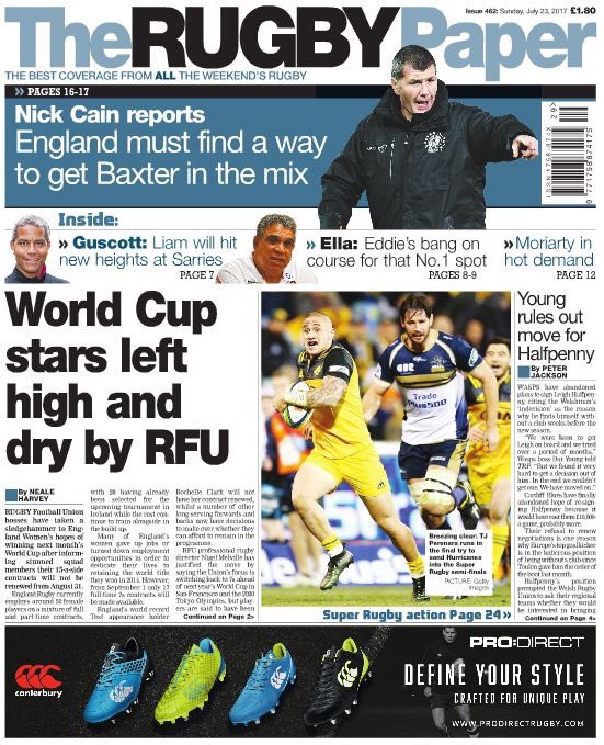 TheRugbyPaper's tweet photo. OUT NOW!
England Women XVs side told their full-time contracts will not be renewed by RFU. https://t.co/9ypxqhGDQs