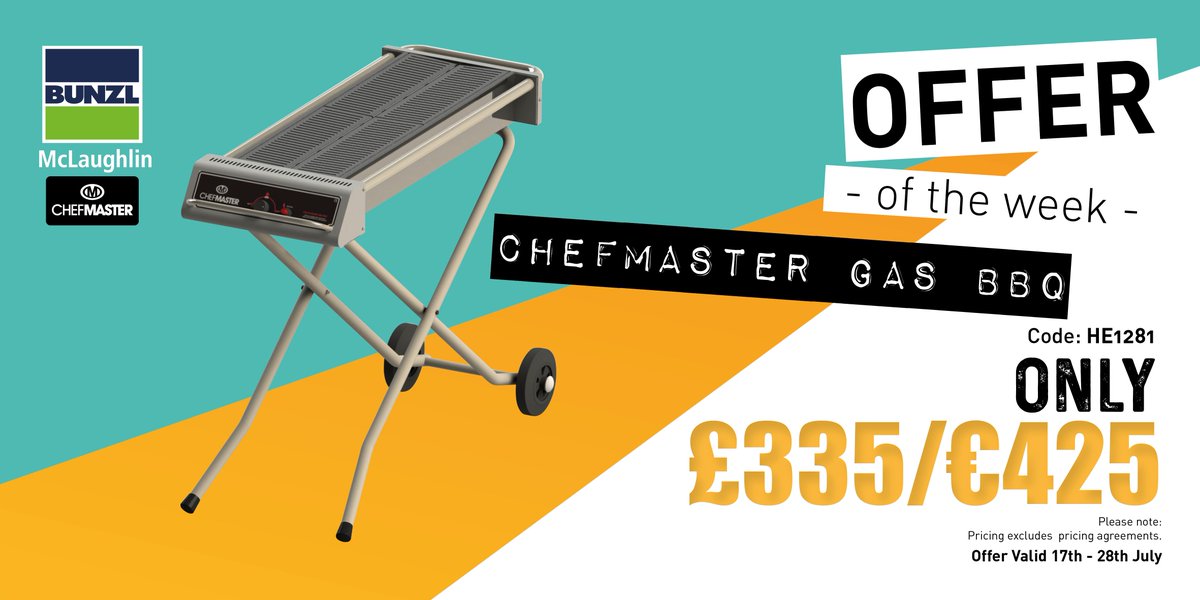 BunzlBML's tweet photo. Equipment Offer of the Week: #Chefmaster Gas BBQ - Keep the BBQ lit for the summer. Click here: https://t.co/1fwCSaxULu #BMLOffer https://t.co/QbhZienHP9