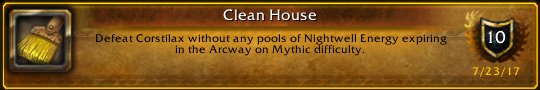 Leithia100's tweet photo. I just earned the [Clean House] Achievement! #Warcraft https://t.co/qnviPxeOds
