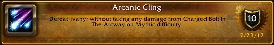 Leithia100's tweet photo. I just earned the [Arcanic Cling] Achievement! #Warcraft https://t.co/r40XSUSb92