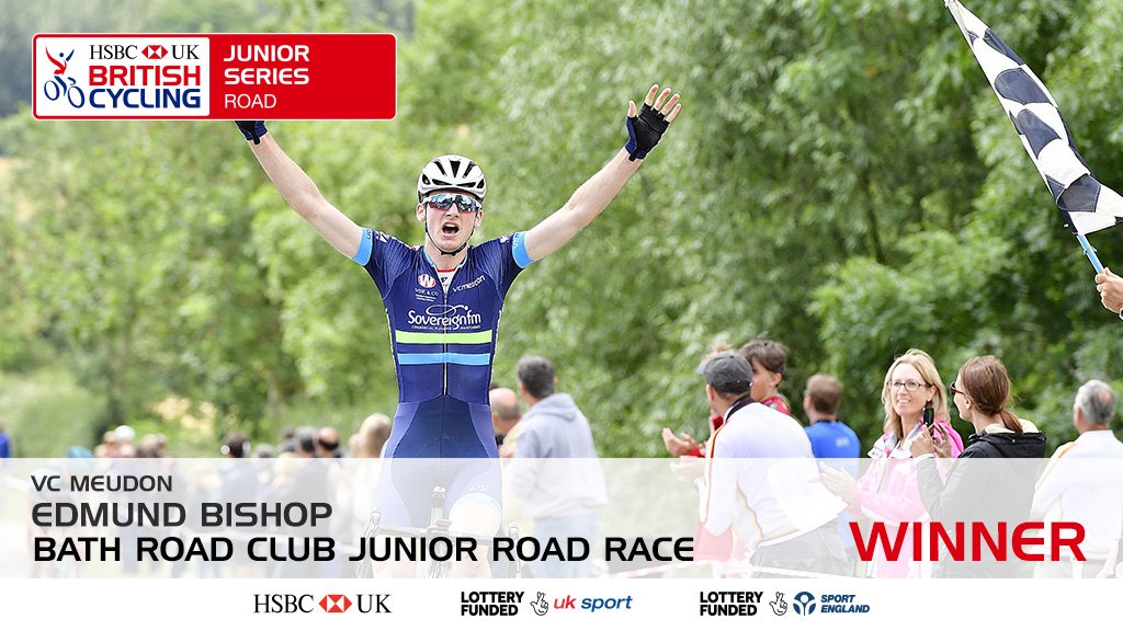 Victory for <a href="/EdBishop123/">Ed Bishop</a> of <a href="/vcmeudon/">VC Meudon</a> in the Bath Road Club Junior Road Race! 🏆

#JuniorRoadSeries