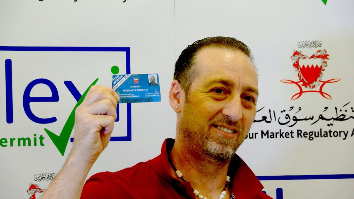 lmrabh's tweet photo. #Bahrain #LMRA launched today the #Flexi permit: the first time in the region a Sponsor-less work permit & residency is offered #Blue_Card https://t.co/vPGIFUtoJs