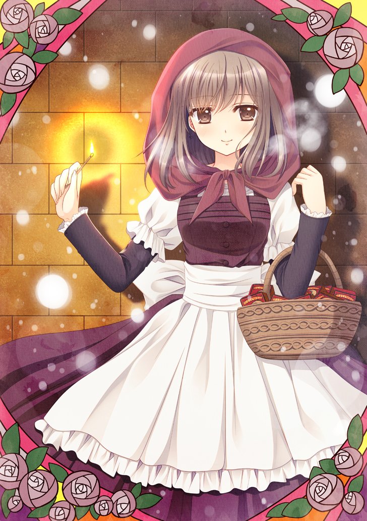 本日も描き下ろし版画のうちの1枚“マッチ売りの少女”を初公開UPです