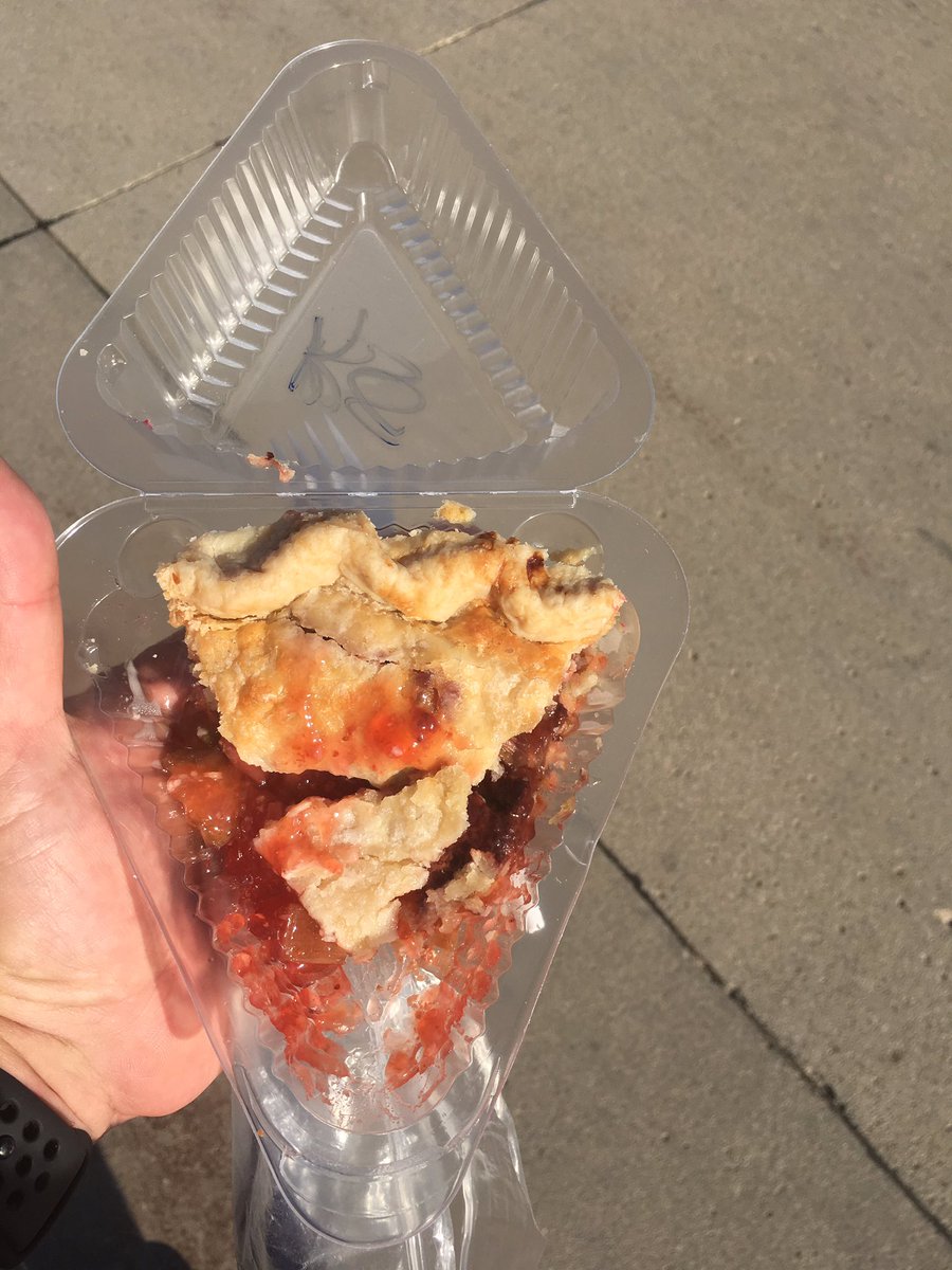 One of the best things about Iowa. Great pie. Not quite as good a @TraciLock square pie. But very good.