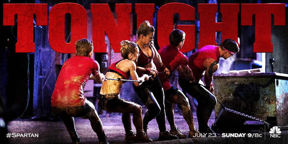 NBCSpartan's tweet photo. Time to get warmed up! The teams battle it out for the championship TONIGHT at 9/8c on @NBC. #Spartan https://t.co/mioa5Pw1rs