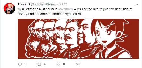 DirtyMindJAY's tweet photo. I mean, the #Waifaxis is already on top of the cancer, but the #AnimeOpposition may just take first place https://t.co/gUUgBFtPwZ
