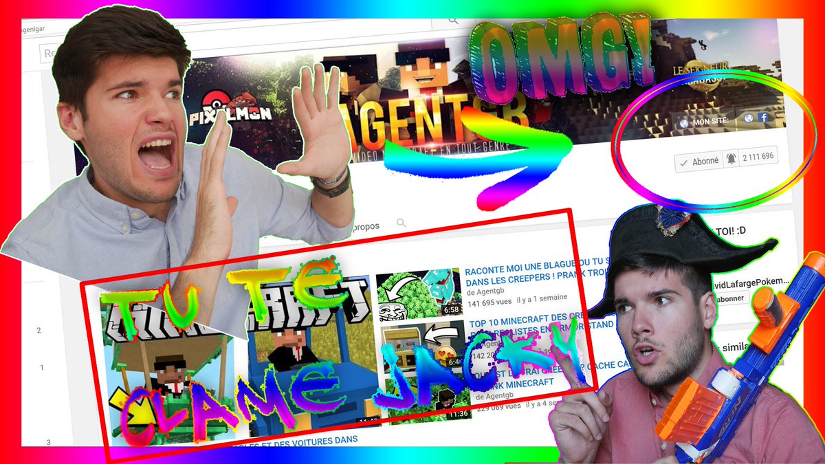 Black_Fruitz's tweet photo. #Agentgbuzz3
je l ai rec et poster sur ma chaine youtube ! (omg agentgb a 2 000 000 abonnés!) https://t.co/e4Y68T94wL