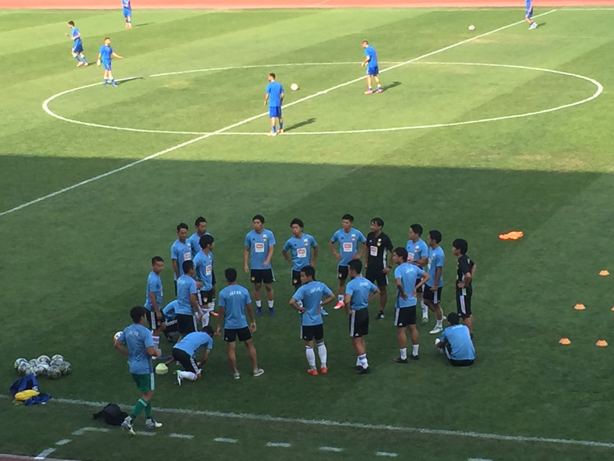 日本ろう者サッカー協会 デフリンピック イタリア戦 選手コート入りしました 日本ろう者サッカー協会 デフリンピック イタリア戦 選手コート入りしました