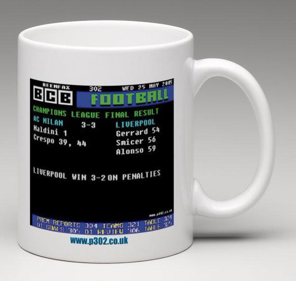 Competition: Win a custom mug with your favourite footballing moment shown in teletext form!

Retweet &amp; follow <a href="/p302_/">p302</a> to enter.