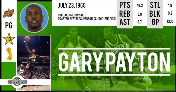 Happy birthday Gary Payton !   