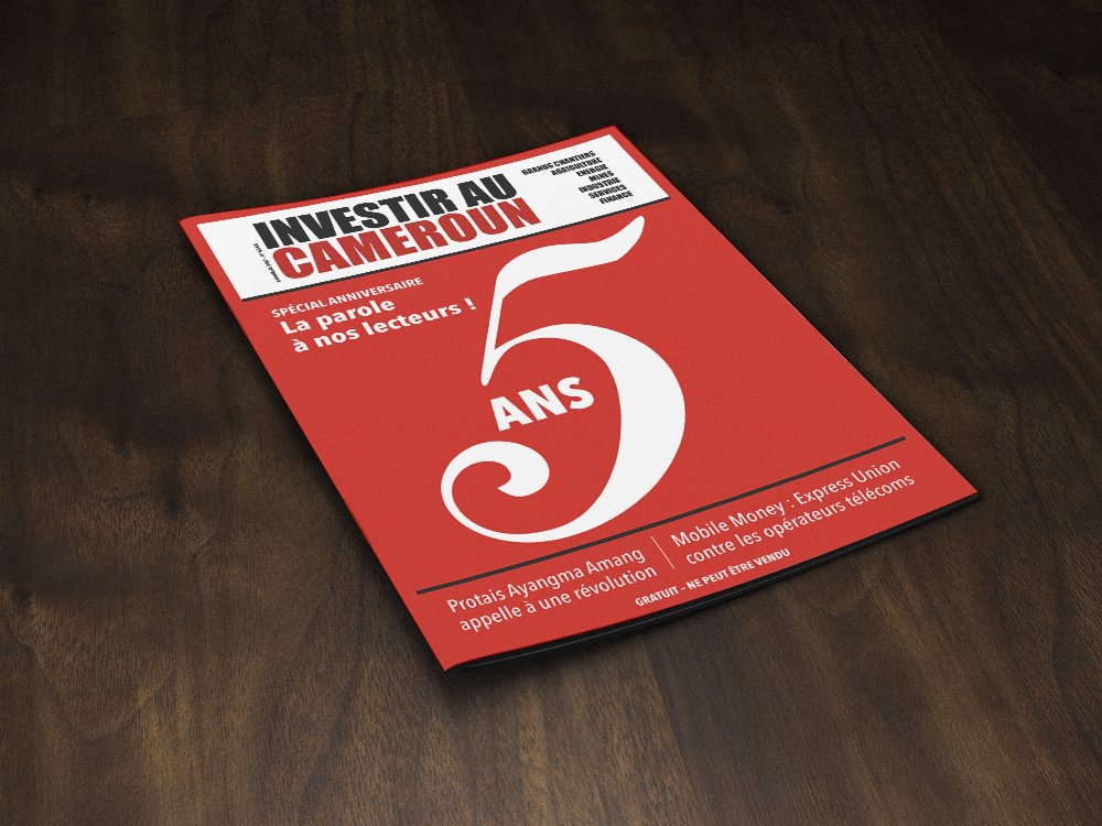 Nous avons 5 ans, 🎉🎊🎁!

Merci de nous lire par millions. 

Savourez notre double édition de Juillet-Août 2017: investiraucameroun.com/pdf/IC63.pdf