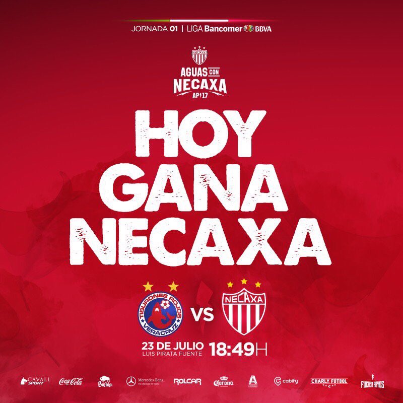 Dios bendiga a todos mis compañeros 🙏🏽 y que tengan un gran inicio de torneo ⚽️🏃🏽

#HartoRayo ⚡️
#AguasConNecaxa ⚡️