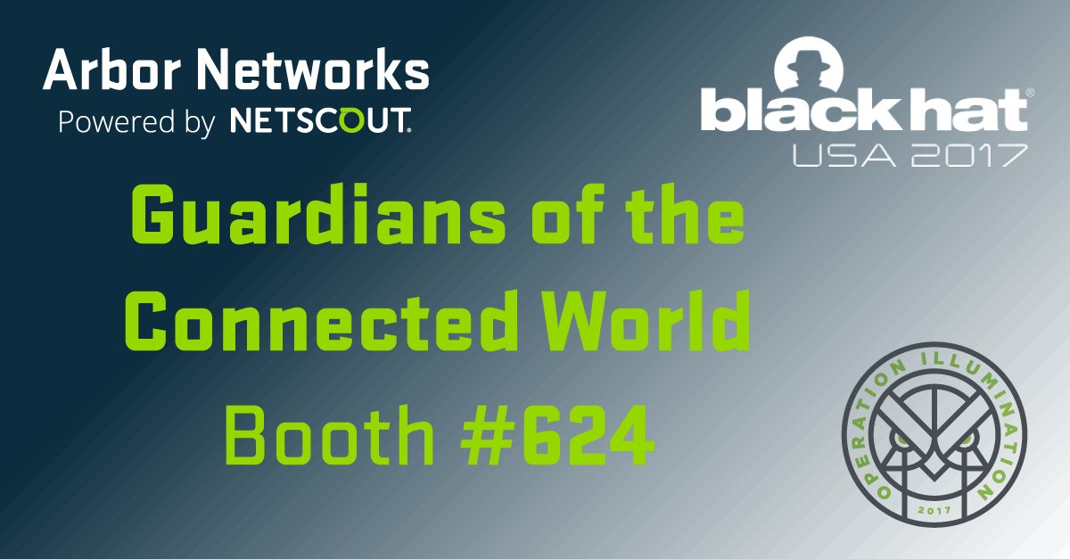 arbornetworks's tweet image. Going to #BHUSA? Stop by booth 624 to talk all things #DDoS, #NetViz, and #CloudSecurity!