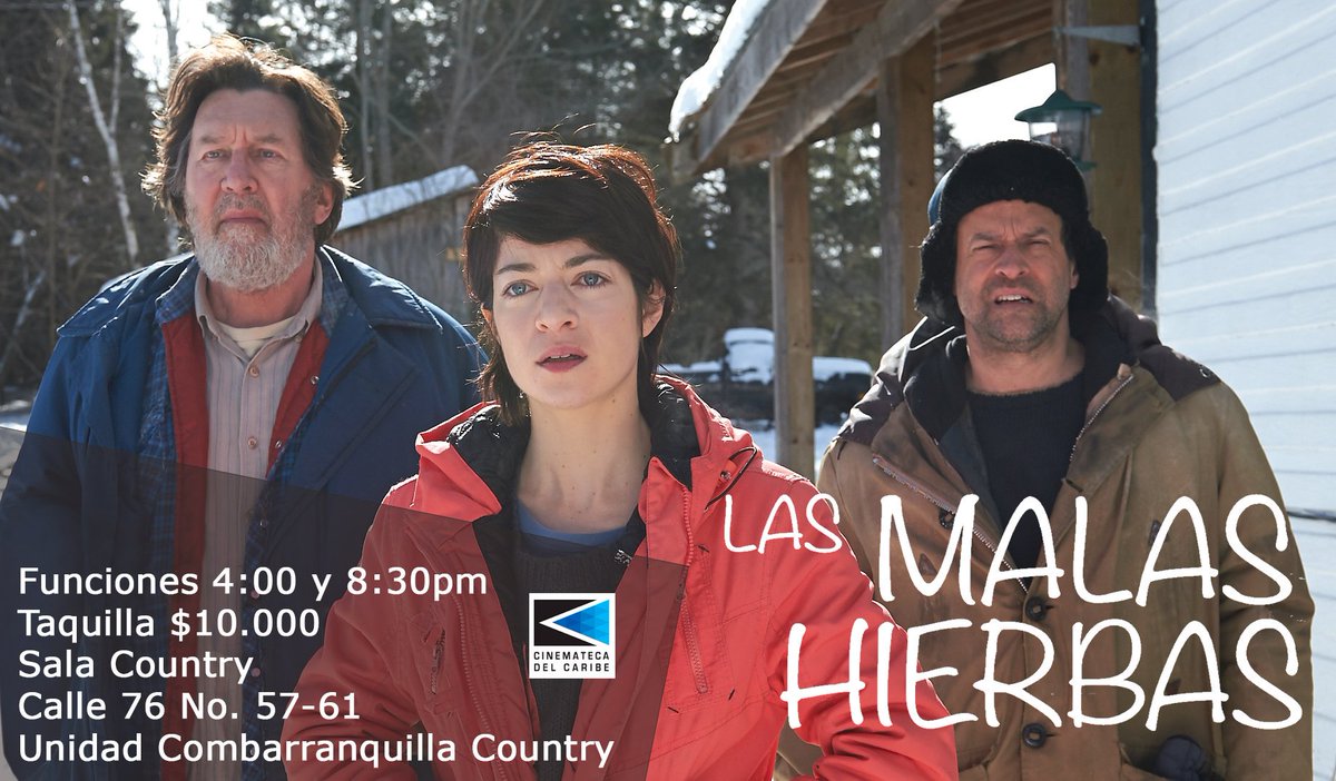 cinematecaribe's tweet photo. Vive un domingo de película en sala country con estas dos espectaculares producciones #EnSalaNosVemos #lasmalashierbas #virginiacasta https://t.co/XnygODPR4i