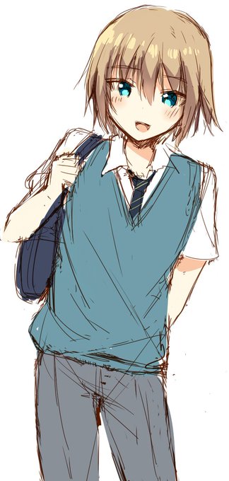 あっそうだ(唐突) 女装前はこういう子です 