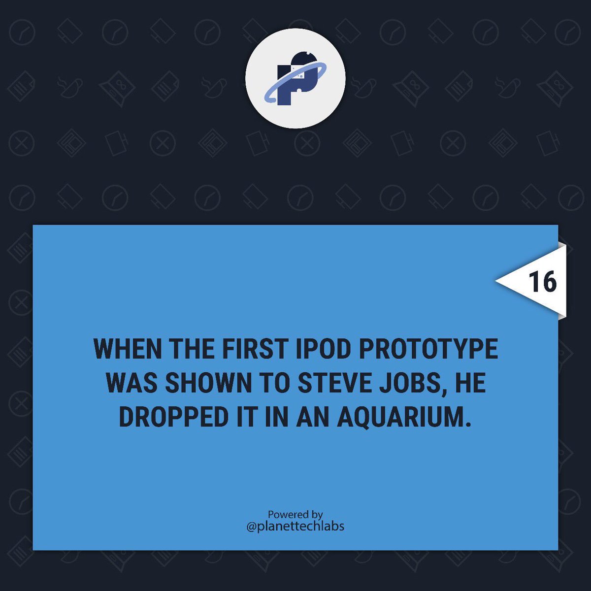PlanetTechLabs's tweet image. And with that he proved that the bubbles coming from it shows that it has space within it. #techfacts #inspiration #stevejobs #apple
