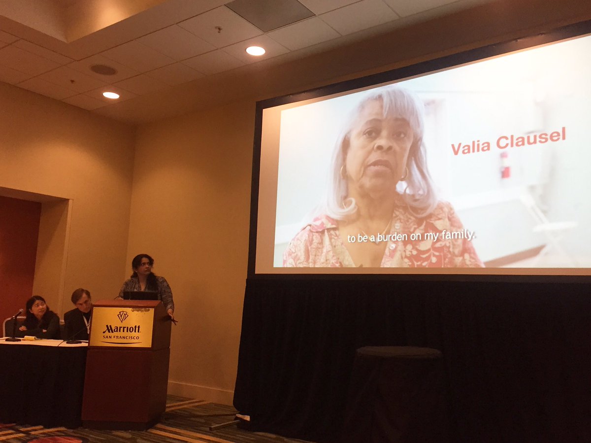 Tadfly's tweet photo. V.J. Periyakoil plays video of @Stanford's Letter Project (end of life wishes) @IAGG2017's #JournalistsinAging fellows briefing. #IAGG2017 https://t.co/tA5jJPtPWd