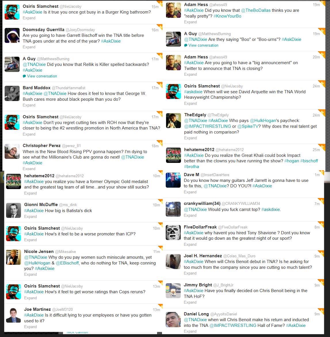 perez_81's tweet photo. 4 years ago... The epic #AskDixie burial. I'm here somewhere...
@WrestlingSoup @aaronrift @JoeNumbas @julianexcalibur https://t.co/drsSGCnrwK