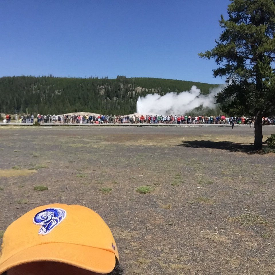 WillramWallace's tweet photo. @Skyeattolah @ThinkBlue47 @RamsNFL Yes! Yogi &amp; Boo Boo are just off camera here. #OldFaithful #CapSelfie https://t.co/ZoP29NmvSz