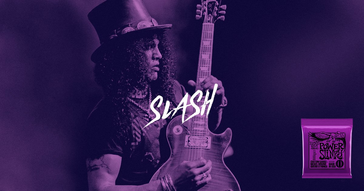 We\re proud to have legendary guitarist as a longtime member of the Ernie Ball family. Happy birthday, Slash. 