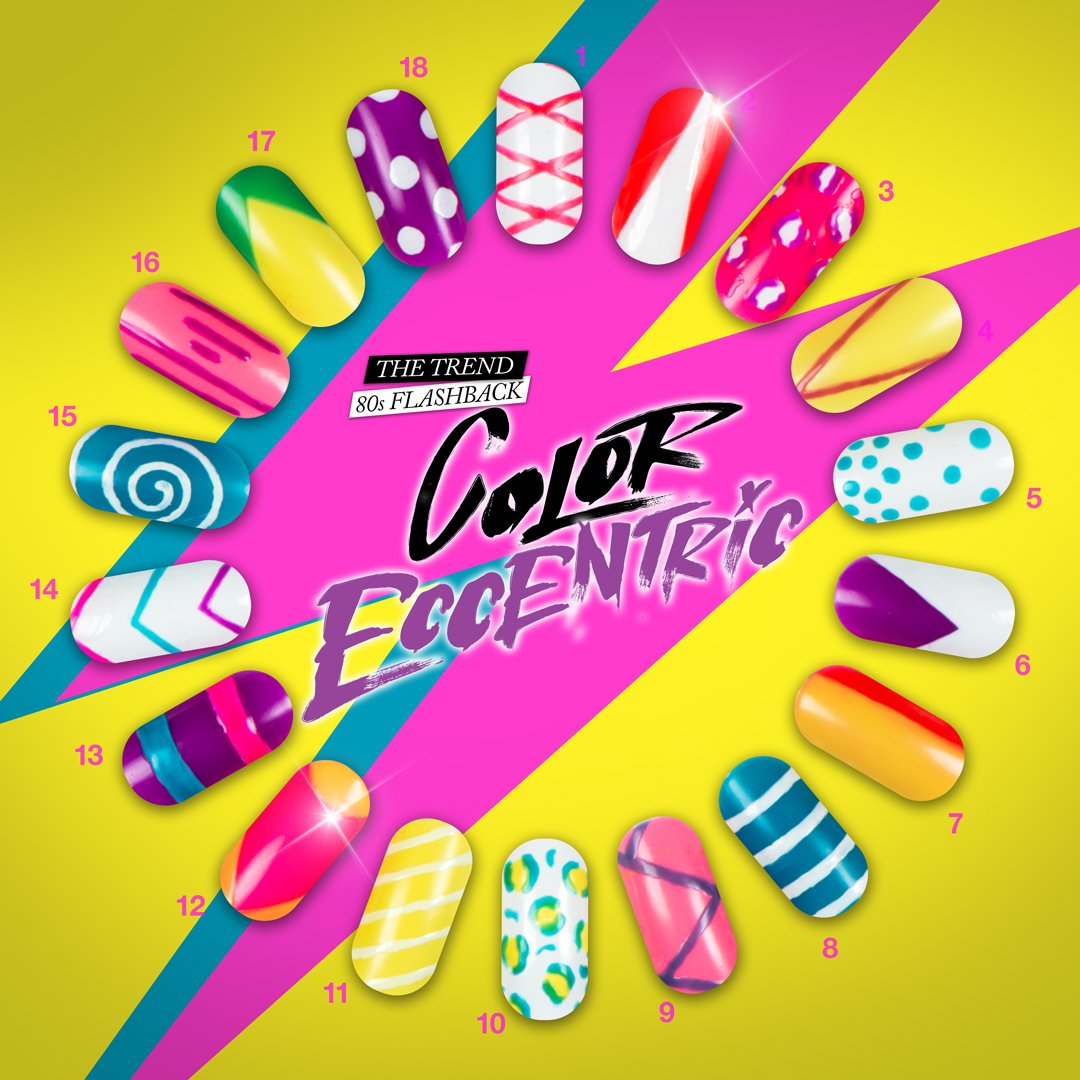 SinfulColors's tweet photo. Which one of these eccentric, electric looks is your fave? #SC80sFlashback #ColorEccentric #NeonNails https://t.co/Hyi1l0KRJK