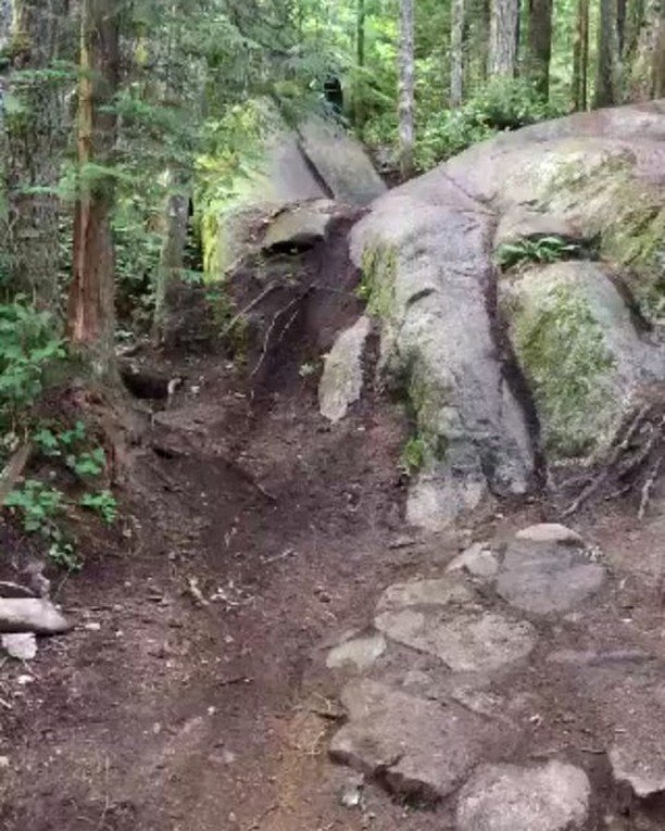 missoulabicycle's tweet photo. Finding some slippery slabs up in Squamish. I have not been that scared on a bike in a while. #ridembw #squamishbc Watch #Instavideo:htt⦠https://t.co/HyXaj7AILP