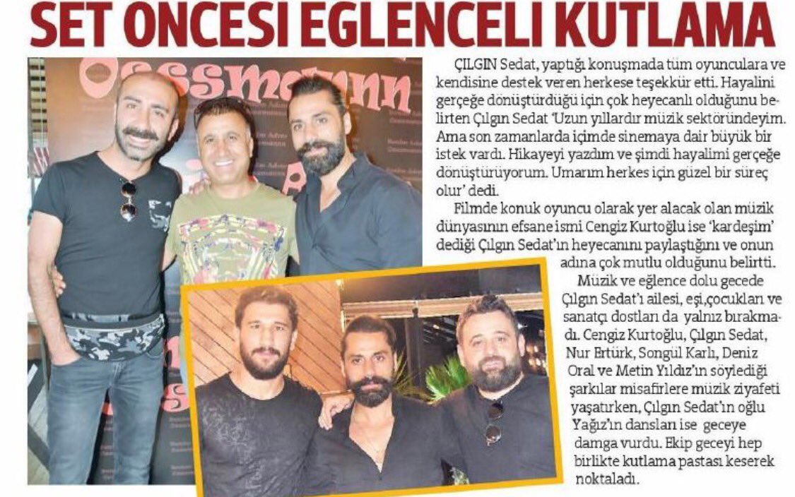 fulyainandikli's tweet photo. #BenimAdımOsman filminin çekimlerinin başlamasına sayılı günler kaldı✌🏼 E set öncesi de bir kutlama yapılmalıydı😉@CILGINSEDAT58 https://t.co/Sj5VsHXvD9