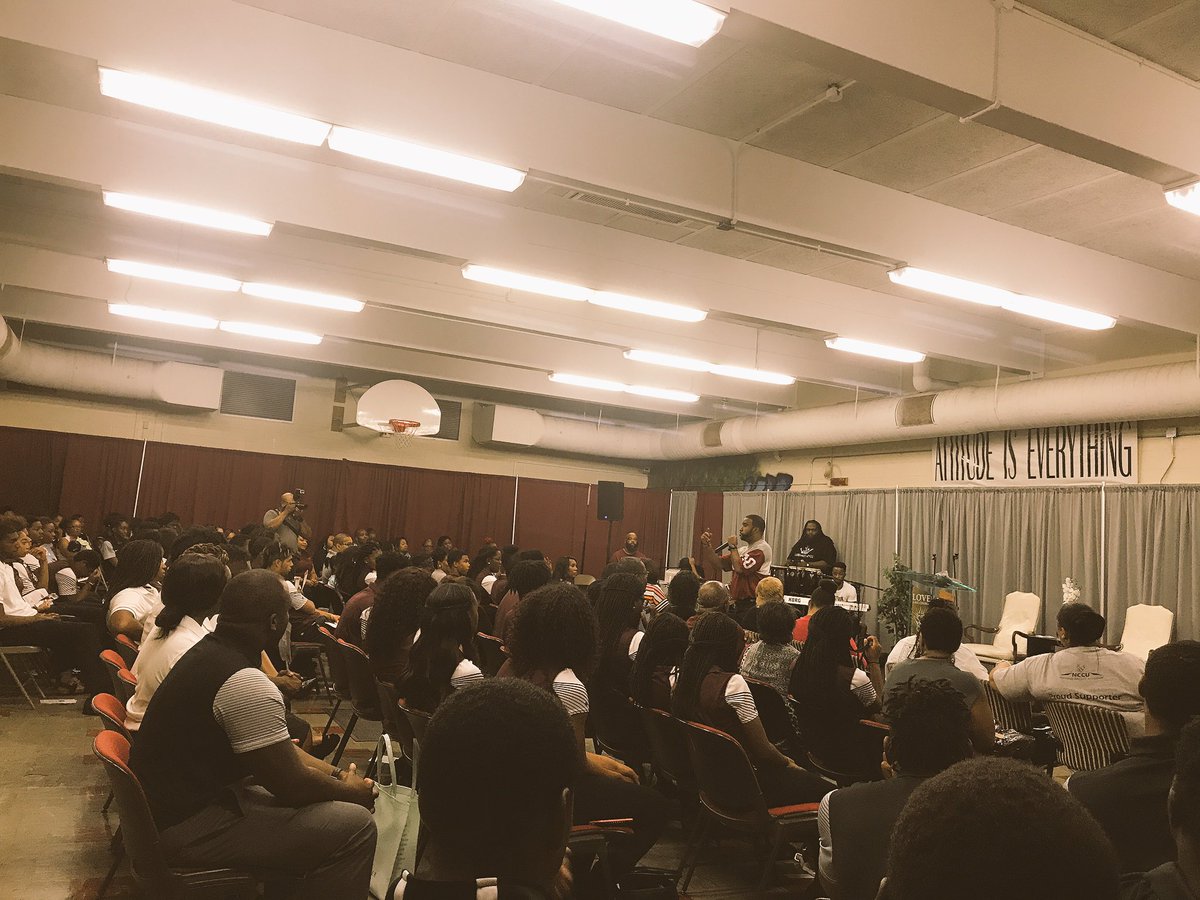 NCCUPSP's tweet photo. Great service today at @LoveAMEChurch with NCCU Alum, Rev. Krishnan R. Nateson #PSP17 #LoveAME https://t.co/m0x6qcznJj