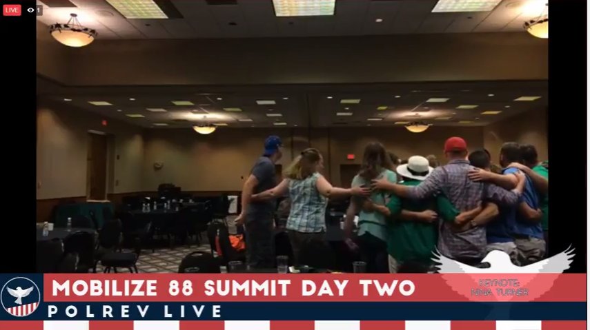 OurPoliticalRev's tweet photo. A nice moment at #mobilize88 - How do we come together to fight racism? How do we overcome these deep traumas? https://t.co/kJjbIvEkxE https://t.co/102I3OChrm