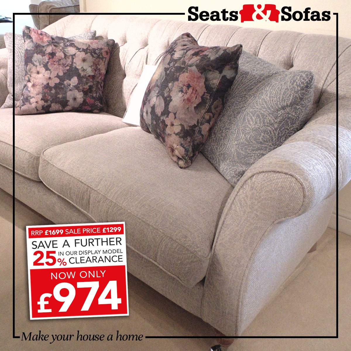 Seatsandsofasuk's tweet photo. *EX-DISPLAY MODEL* Our Henley 2 seater is now just £974 with our EXTRA 25% off! 
 #cheapsofas #sofasale #worcestershire #worcestershirehour https://t.co/RUb3Fe0Wpv