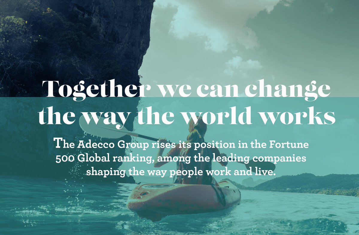 The Adecco Group rises its position in Fortune500 global ranking  -  fortune.com/global500/list…  <a href="/FortuneMagazine/">FORTUNE</a> #Fortune500