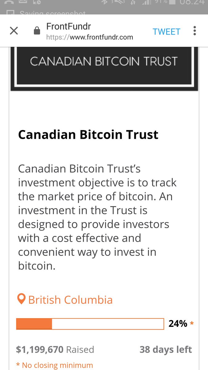 1 million+ bits of proof that #Canadians support a new currency. #investmentopp  @Bitcoin frontfundr.com/Entrepreneur/C…