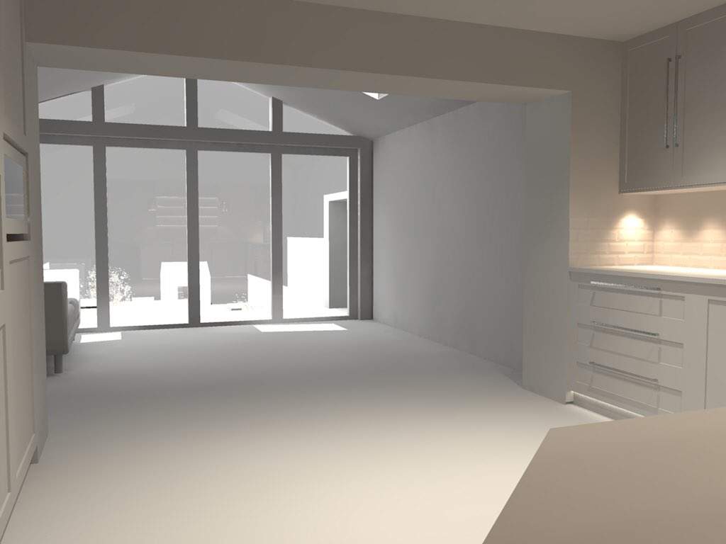 C3D_design's tweet photo. Getting a feel for the #light in a client's #extension https://t.co/D95Bxflz1C