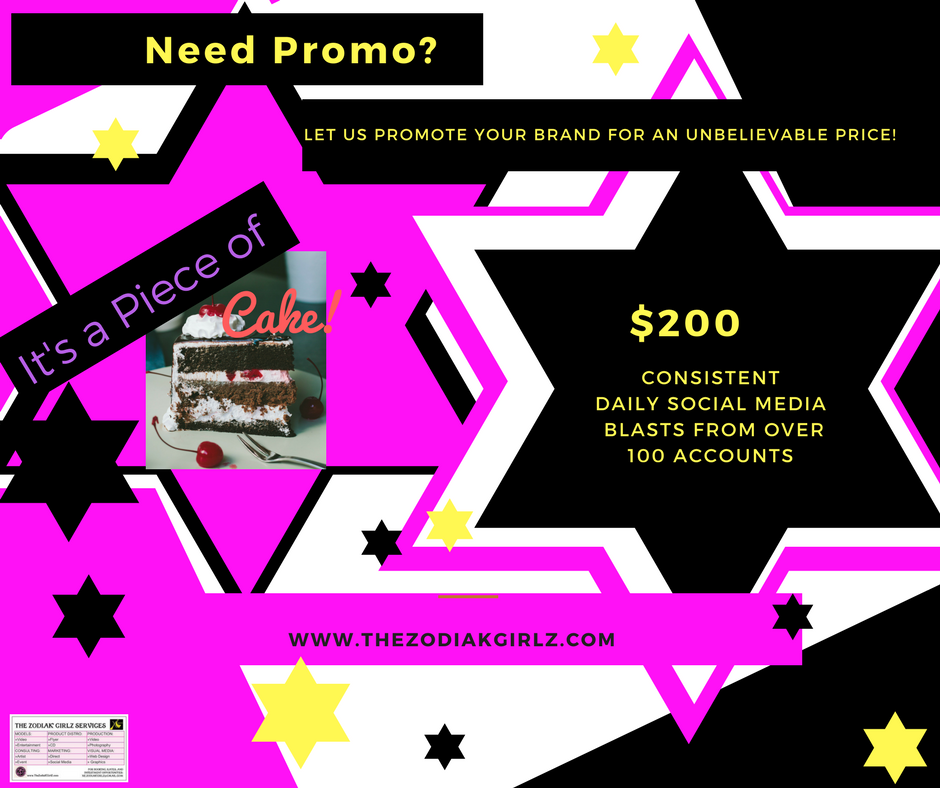 ZG_Graphics's tweet photo. #JustPromo! We will be more than happy to push your material to our social media following! Starting at only $200! #Consistent #ZGPromo https://t.co/Vasyv9D0Fq