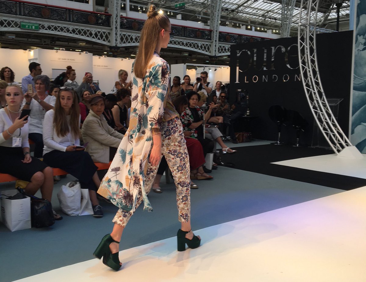 thoughtclothing's tweet photo. Check out our beautiful SS18 kimono on the catwalk at @PureLondonShow #sustainablefashion #purelondon https://t.co/4sszFpHt9C