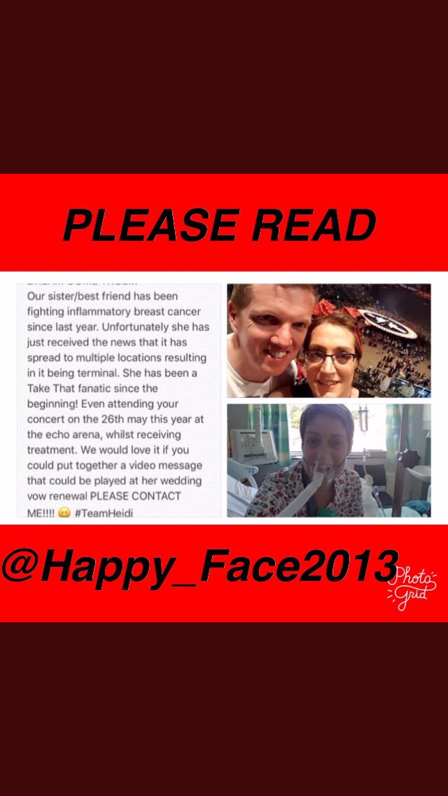 Here is <a href="/Teamheidi1/">Teamheidi</a> herself let's get this warrior a message from <a href="/GaryBarlow/">Gary Barlow</a> <a href="/HowardDonald/">Howard Donald</a> <a href="/OfficialMarkO/">Mark Owen</a> #TeamHeidi #GBArmy #Thatters