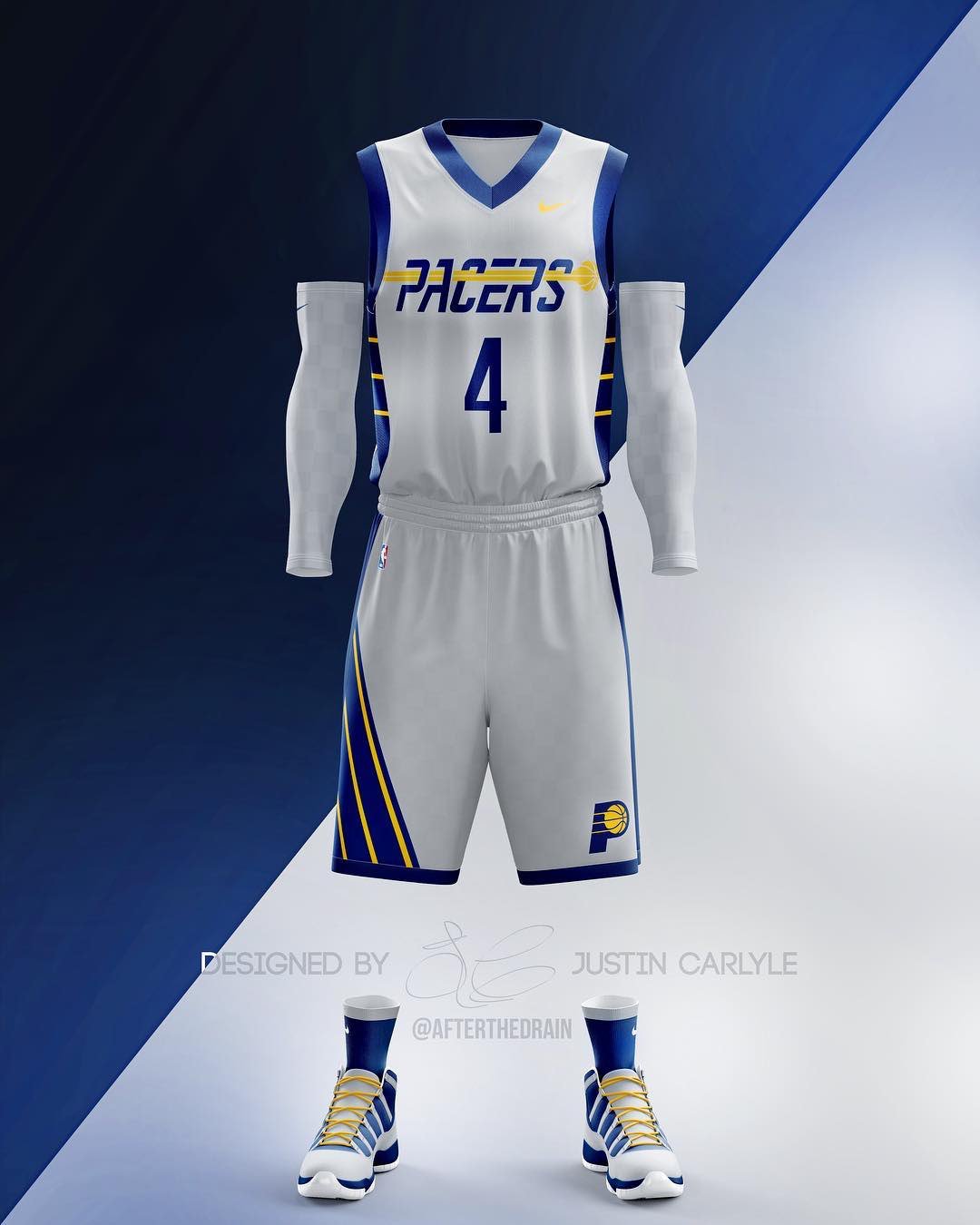 Up next, a look at my redesigned #pacers jersey. Inspired by their ABA days  and the Indianapolis Motor Speedway itself. I also heard…