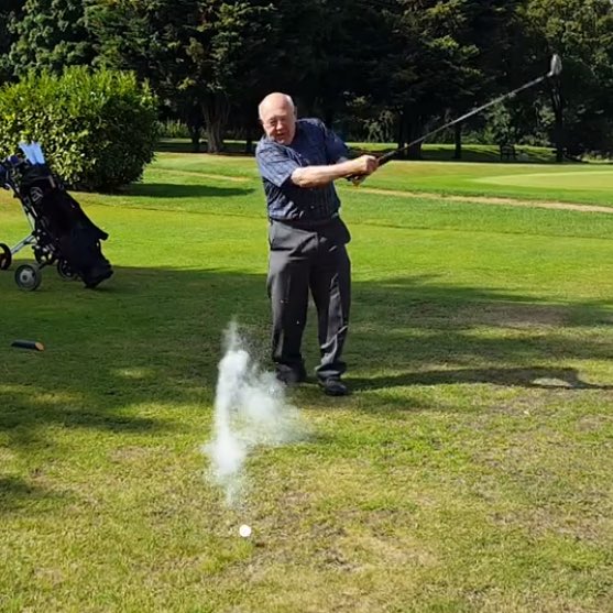 ianrandall71's tweet photo. My Mums first Memorial golf day started with a bang #explodinggolfball 😂😂 #stillchuckling &amp; then it pissed down ☔️ 

https://t.co/B0Owvu3Sdy https://t.co/KeYrYHYLp9