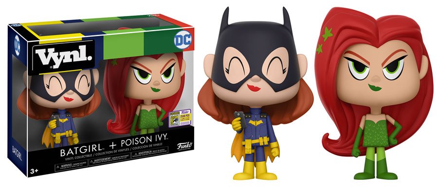 OriginalFunko's tweet photo. RT &amp; follow @OriginalFunko for the chance to win an #SDCC exclusive Vynl. Batgirl and Poison Ivy! https://t.co/MVedKd4XAF