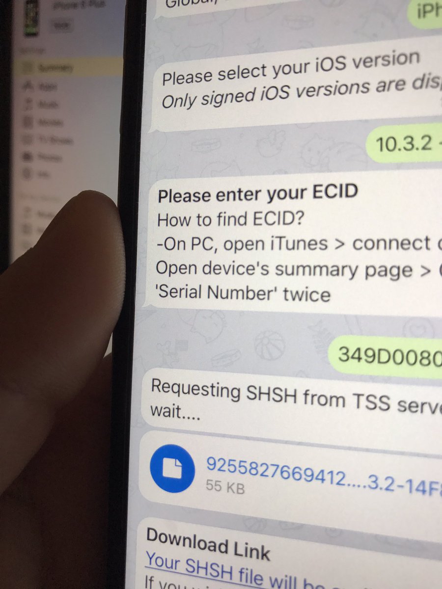 iDeviceHelpus's tweet photo. I Saved My SHSH blobs for 10.3.2 ! Did YOU ??? #ios1032 https://t.co/i0pEiErCxD