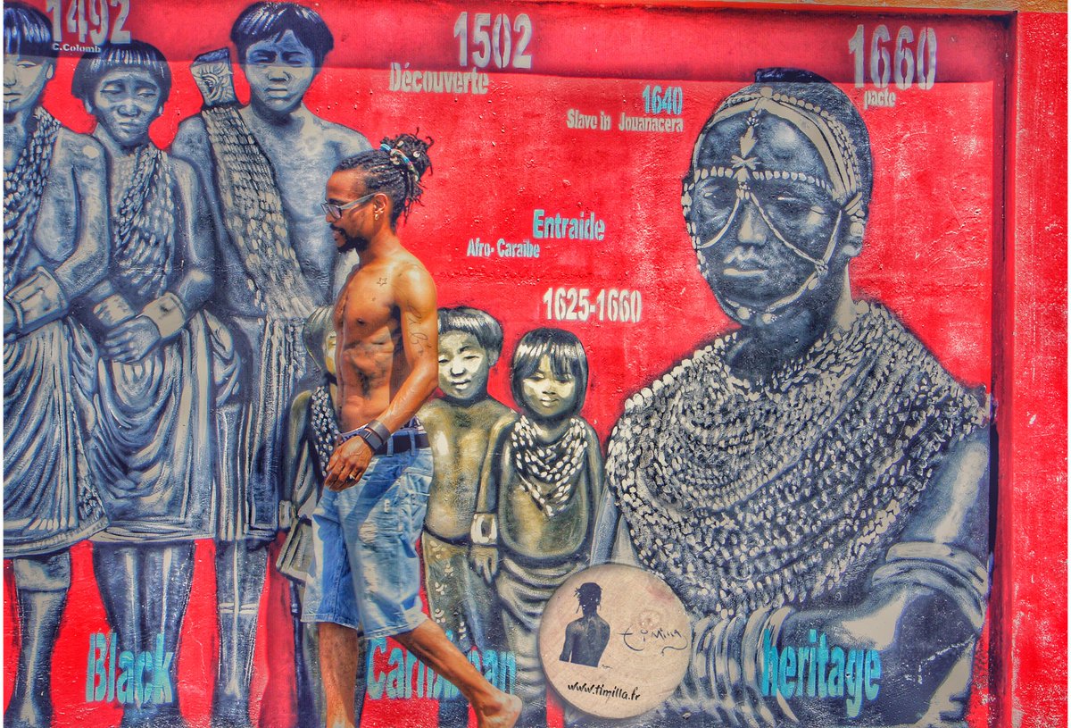 timilla's tweet photo. #Lokal I ❤️#Madinina #RootsMwen #Mona #Bèlè ✊🏽 StreetArt by #ClaudeCauquil #MikaelCaruge #Puissant #MadaPaint Respect 💪🏽💪🏽💪🏽 #Waxx #TiMilla https://t.co/SDiOUpjYp2