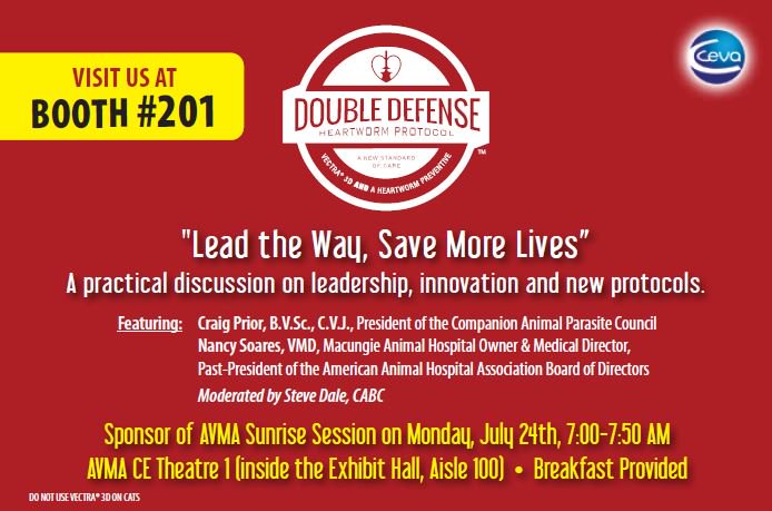 jody_donohue's tweet photo. Set your alarm! Lead the Way, Save More Lives. 7 AM in Exhibit Hall - Theater #1. #fightheartworm. #AVMA2017 #avmaconv breakfast https://t.co/OnHECvhkTu