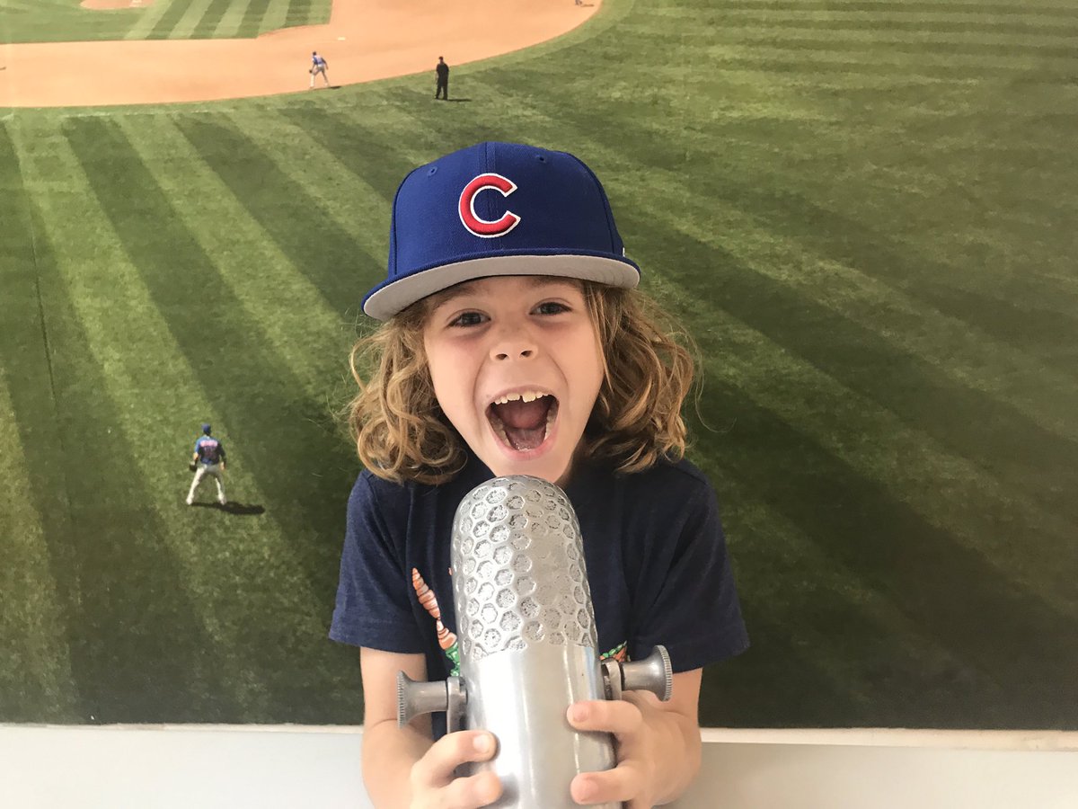 LaddJake's tweet photo. Nash is ready to announce! #gotwins #sorryabouthecubshat #juniorannouncer @mallofamerica https://t.co/w9psYXEpx8