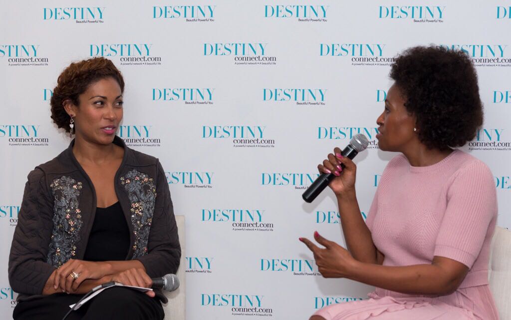 DestinyConnect's tweet photo. .@NunuNtshingila in conversation with our editor-in-chief @sheena_adams #DestinyAugIssue https://t.co/uYFsPDNyfW
