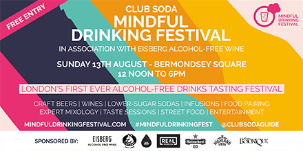 joinclubsoda's tweet photo. Exactly 3 weeks to UK's first-ever Mindful Drinking Festival! Sign up to the mailing list at https://t.co/i40tCmYTLL for latest updates https://t.co/S73G20X6JP