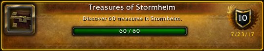 Leithia100's tweet photo. I just earned the [Treasures of Stormheim] Achievement! #Warcraft https://t.co/yHTG3jrVSm