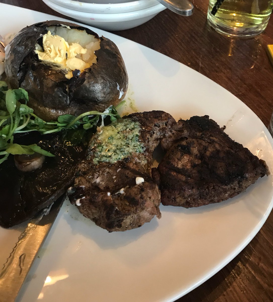 philhea's tweet photo. @HarvesterUK sorry not very good today - burnt potato, overdone steak, dry chicken need to pull your socks up https://t.co/nOmPccgjby