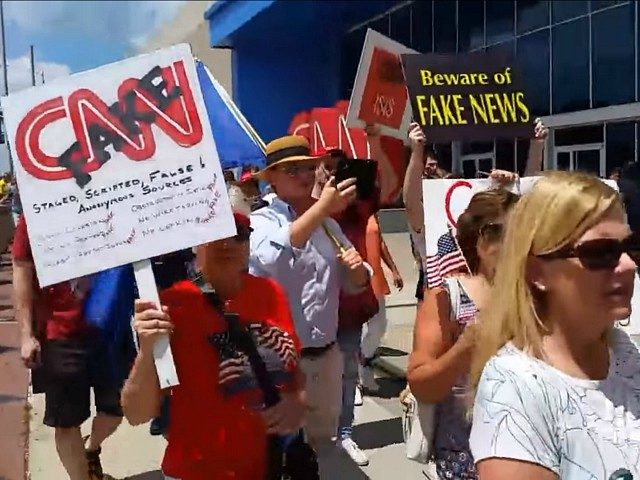Protests at CNN HQs in Atlanta