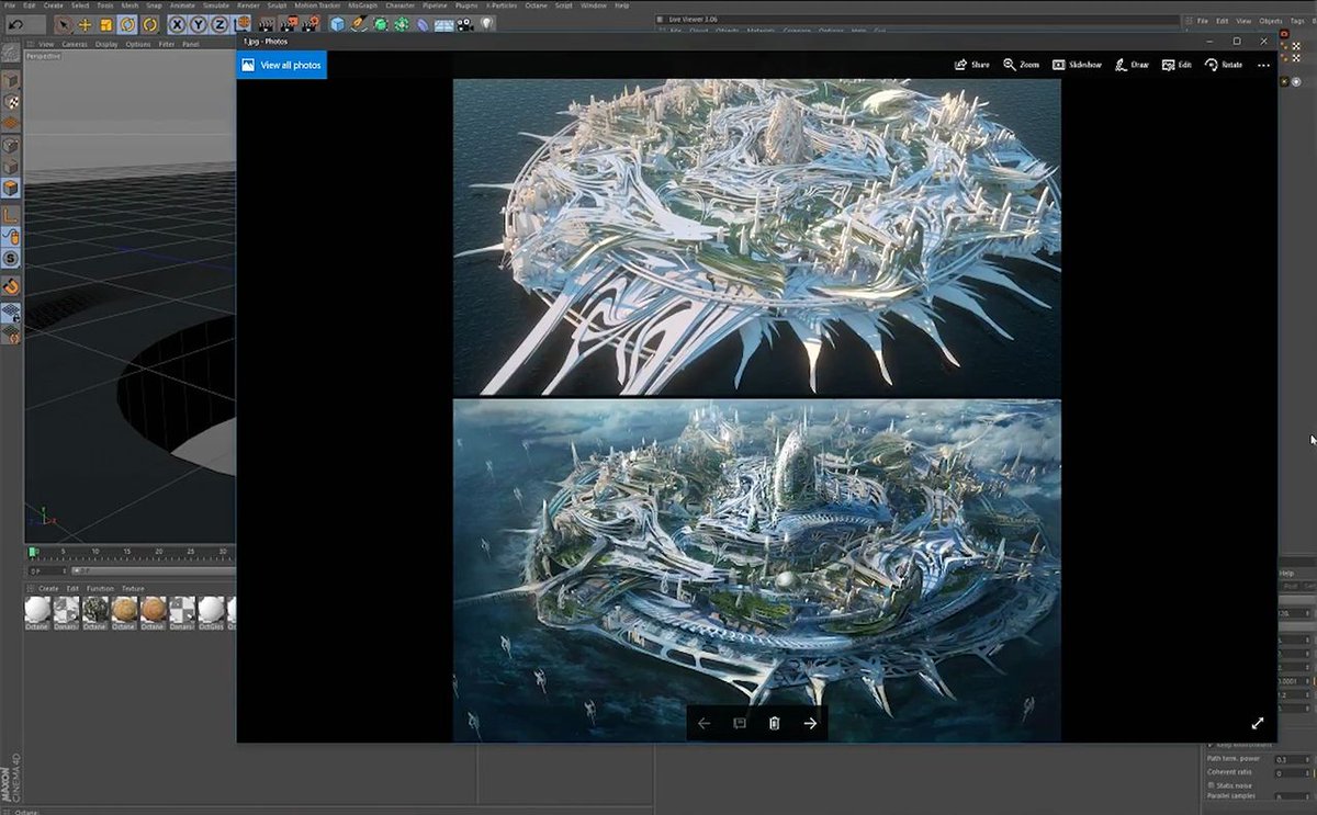 MorganaStudios's tweet photo. Cinema 4D and MoGraph for Concept Illustration https://t.co/OJpEiOxQLw #Cinema4DTutorials #Tutorials #3d https://t.co/gTCVw5tKiZ